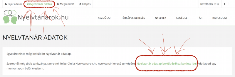 Adatlap beküldés Adatlap beküldés